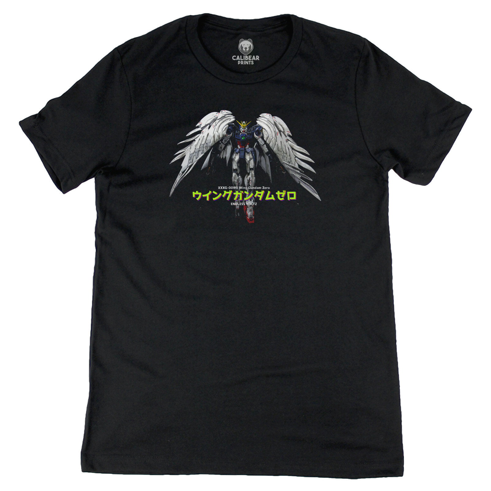 Gundam Wing Zero XXXG-00W0 Custom Endless Waltz Anime Graphic Art Novelty Tee