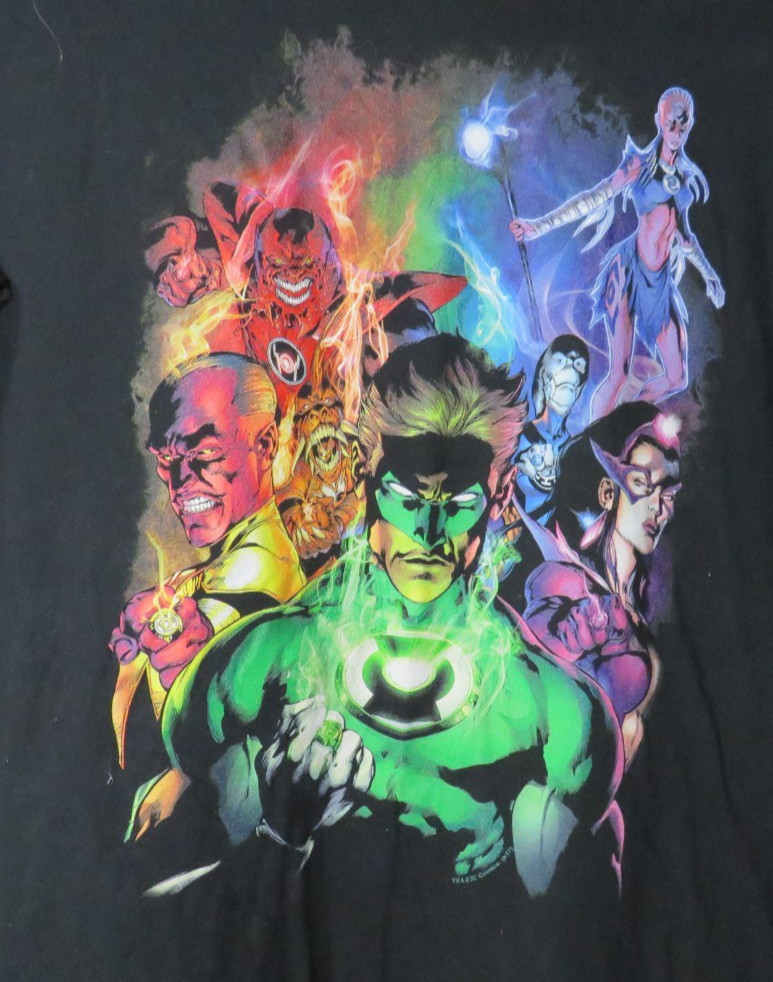 Green Lantern Blackest Night Group T-Shirt Black 2XL SHIRT