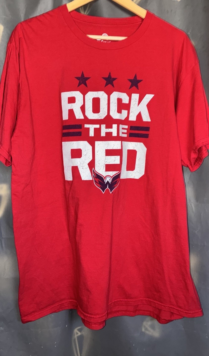 Fanatics Washington Capitals Rock The Red NHL T-Shirt Men’s XL Red