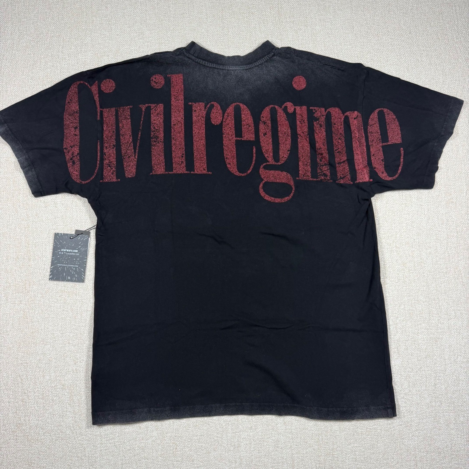 Civil Regime Star Wars Padme Chaos American Classic Oversized Tee Vintage Black