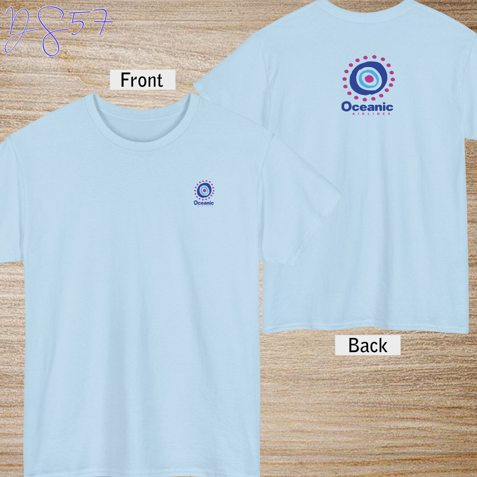Oceanic Airlines Vintage Logo Shirt Black/Navy/Grey/White/Red/Blue T-Shirt S-5XL