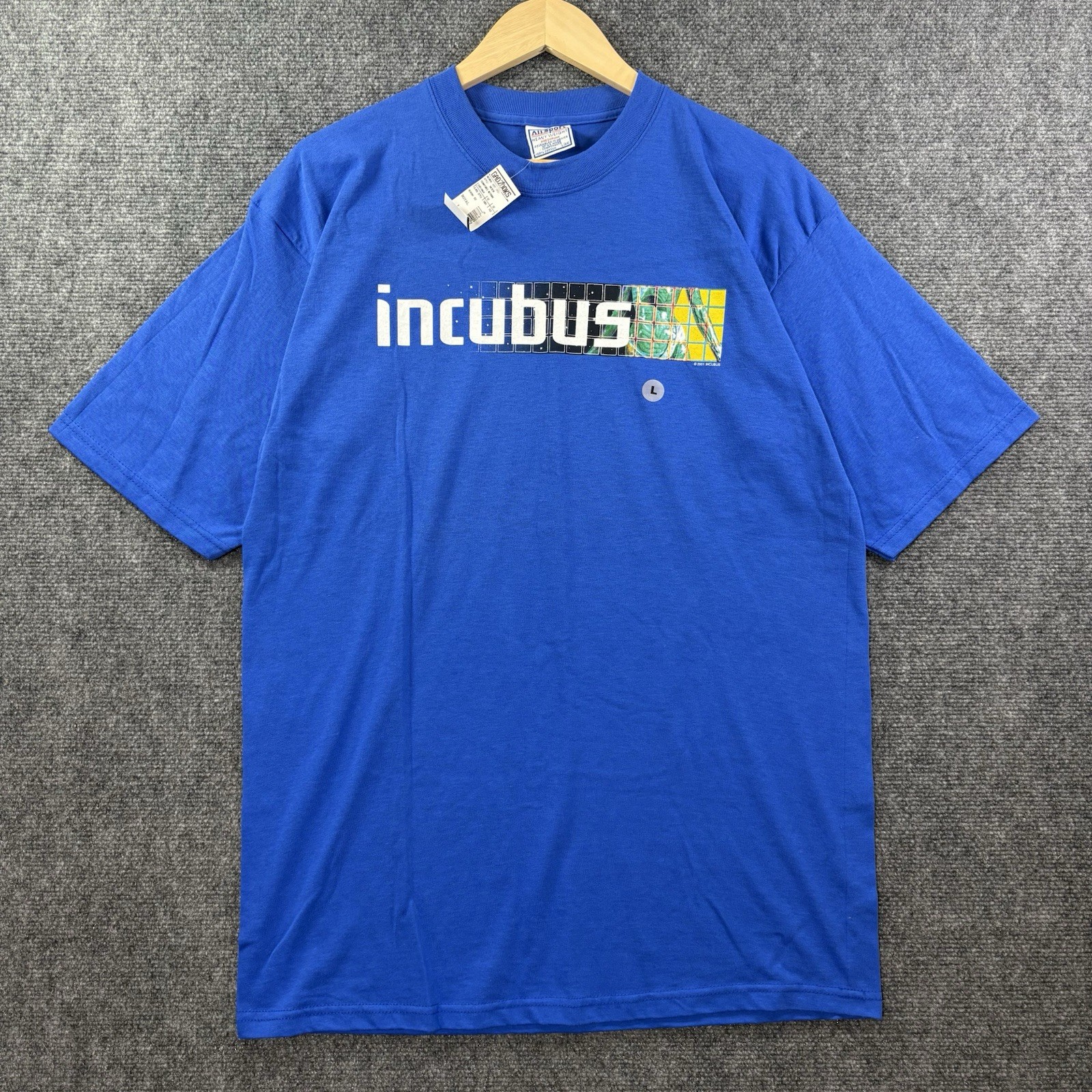 VTG 2001 INCUBUS Band T-Shirt Men’s L Blue Morning View Make Yourself DEADSTOCK