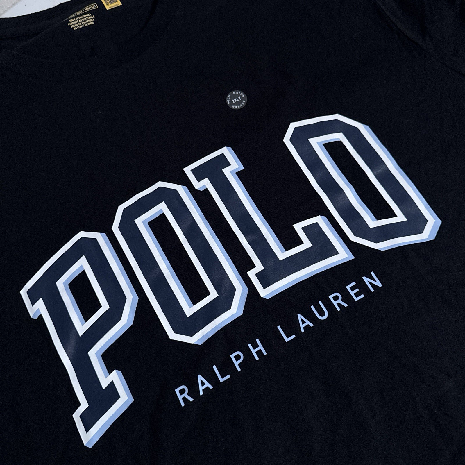 Polo Ralph Lauren Black Short Sleeve Tee Shirt Men’s Size 2XLT 2XL TALL NEW