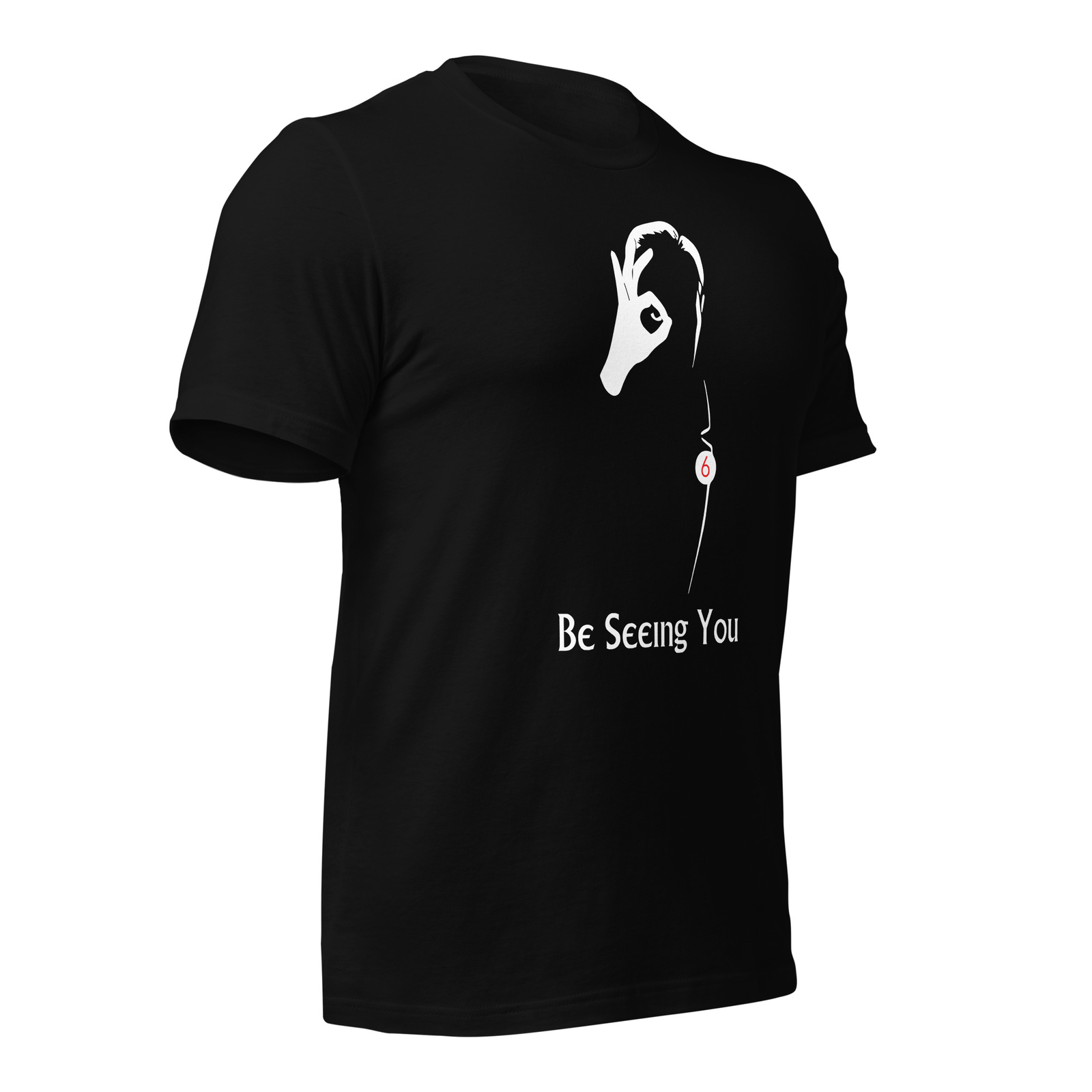 The Prisoner Be Seeing You Old Movie Unisex t-shirt Black & Navy Size S-3XL