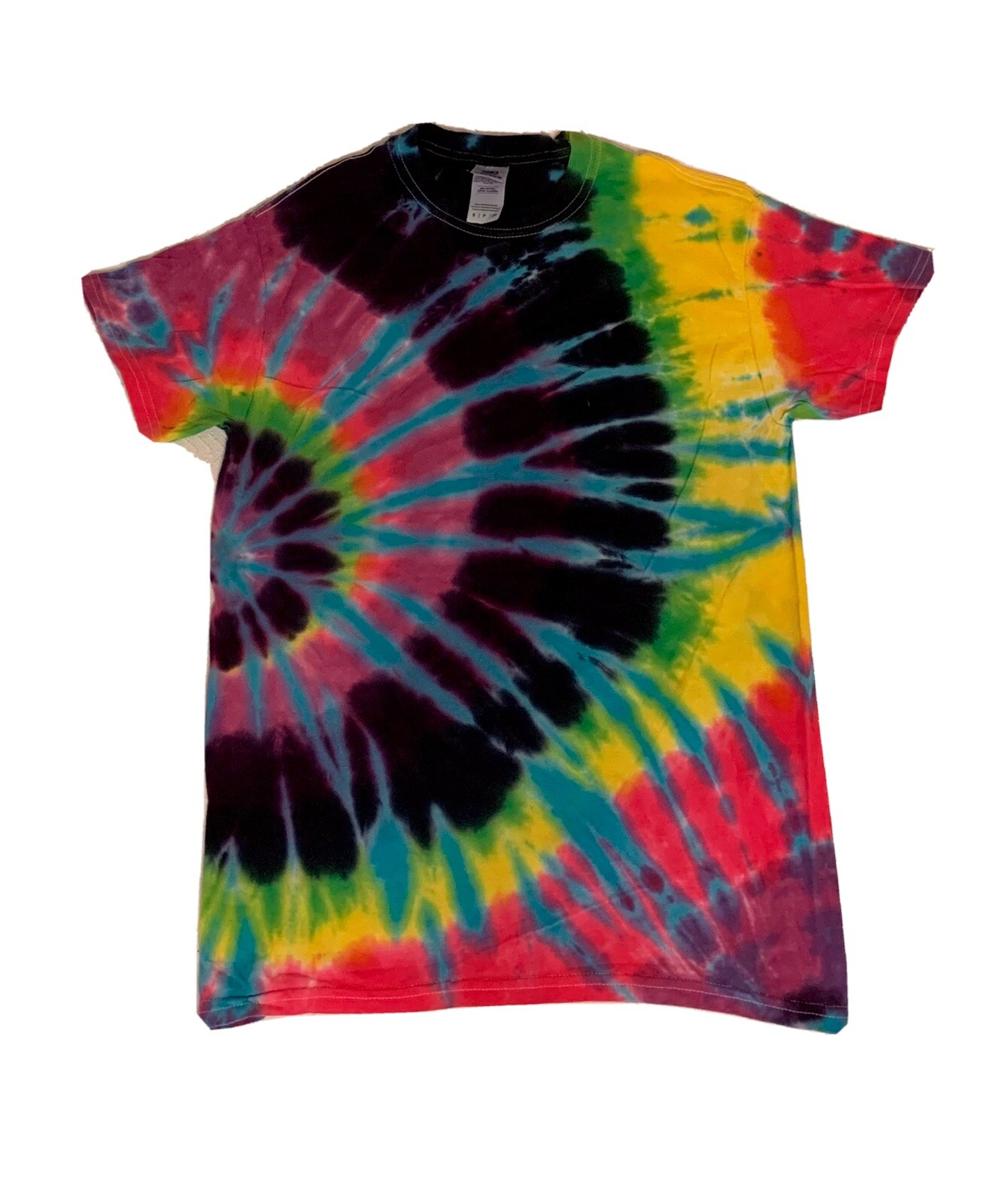 Tie dye shirt flashback mens womens unisex Size LG colortone NWOT
