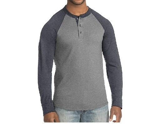 Hanes Men’s X-Temp Long Sleeves Charcoal Heather Shirt Size 2X (50/52)