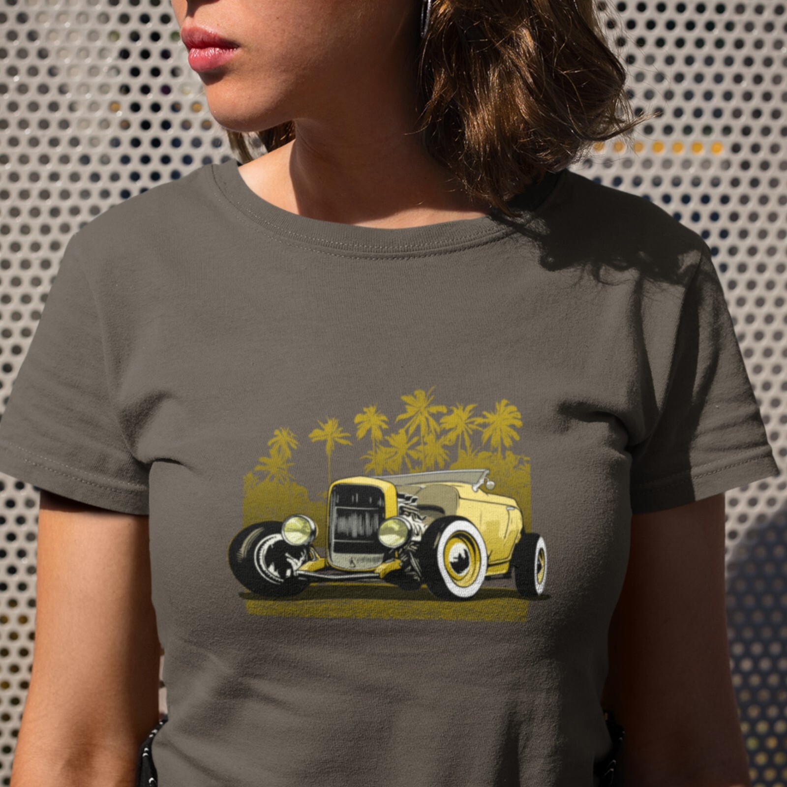 Classic 30’s Hot Rod UUnisex t-shirt Yellow version