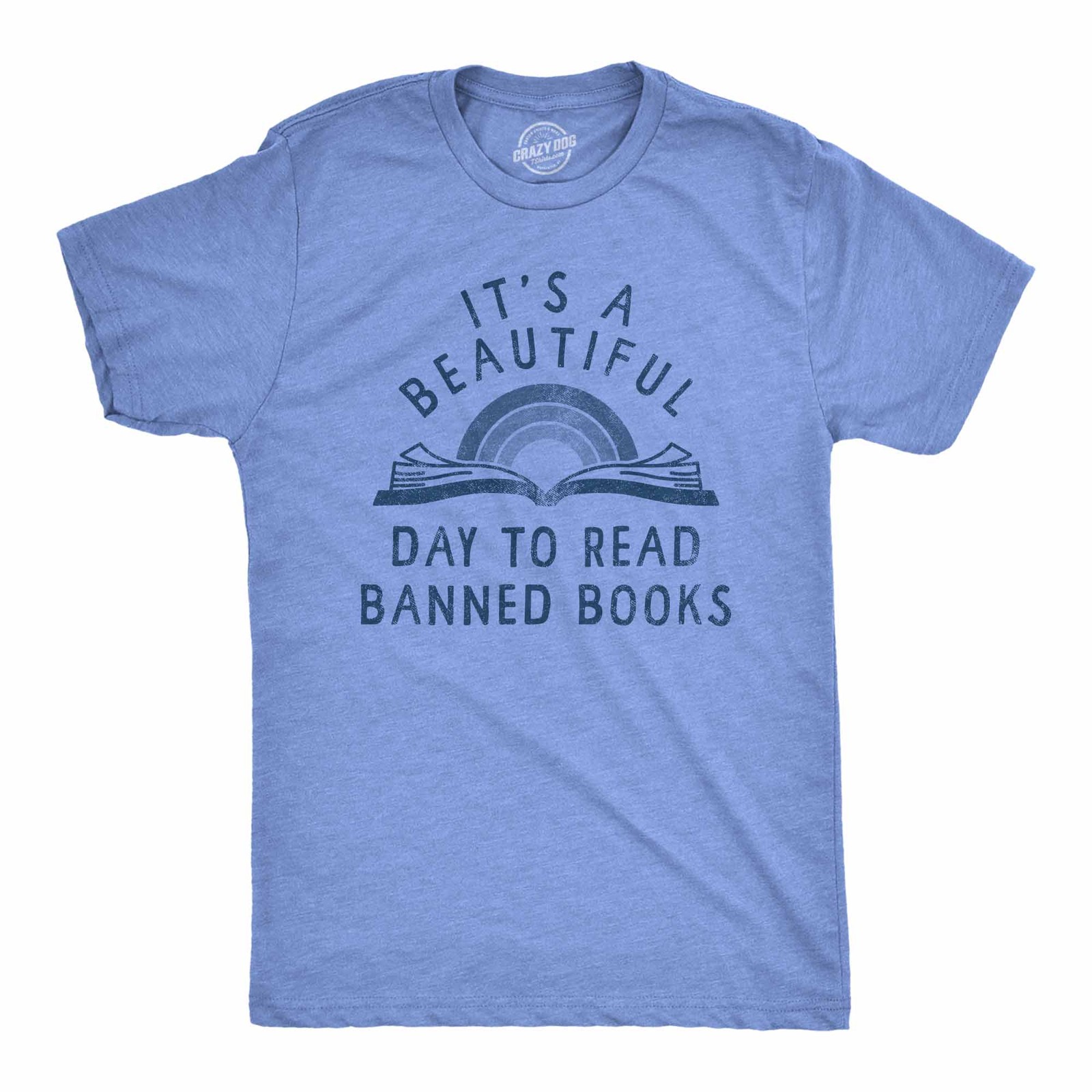 Mens Its A Beautiful Day to Read Banned Books T Shirt Funny Anti Censorship
