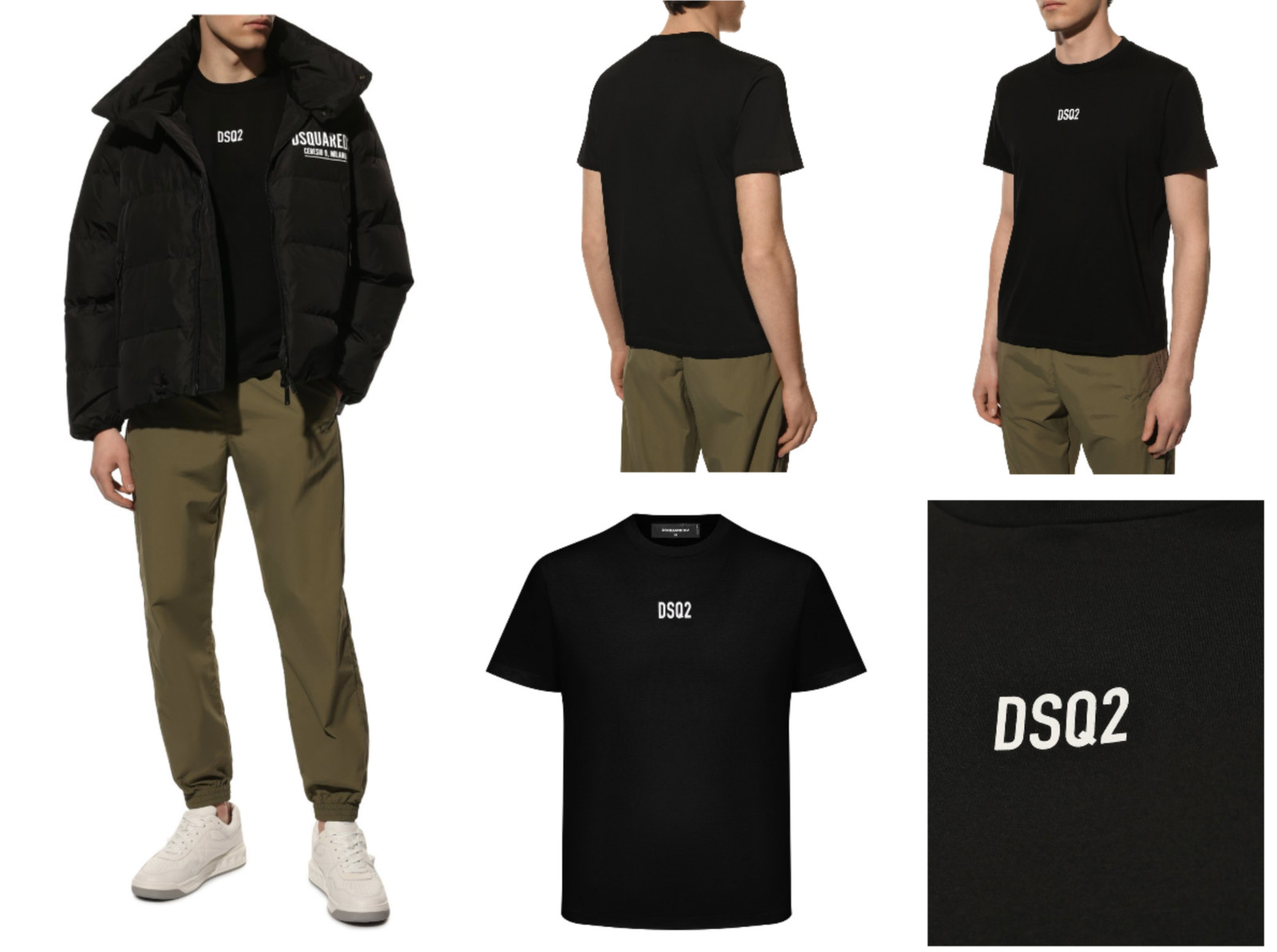 Dsquared2 Jeans Icon Mini Dsq2 Logo Print Box Tee T-Shirt Shirt New Season New M
