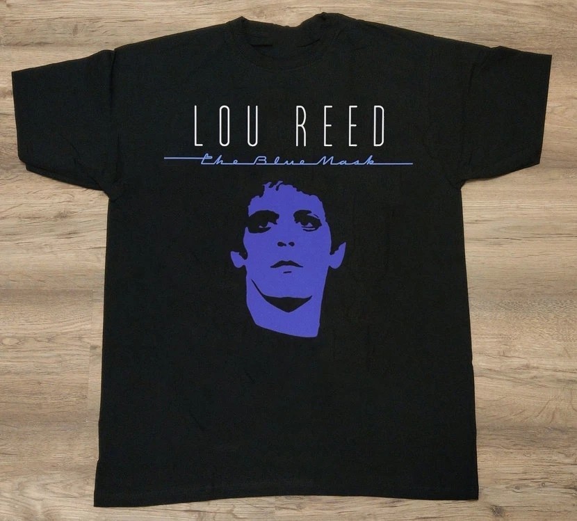 Hot Trend Lou Reed The Blue Mask Black Cotton Full Size Shirt