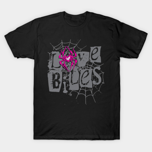 AJ Lee Love Bites Spider T-Shirt WWE Wrestling Diva Graphic Tee Vintage Fan
