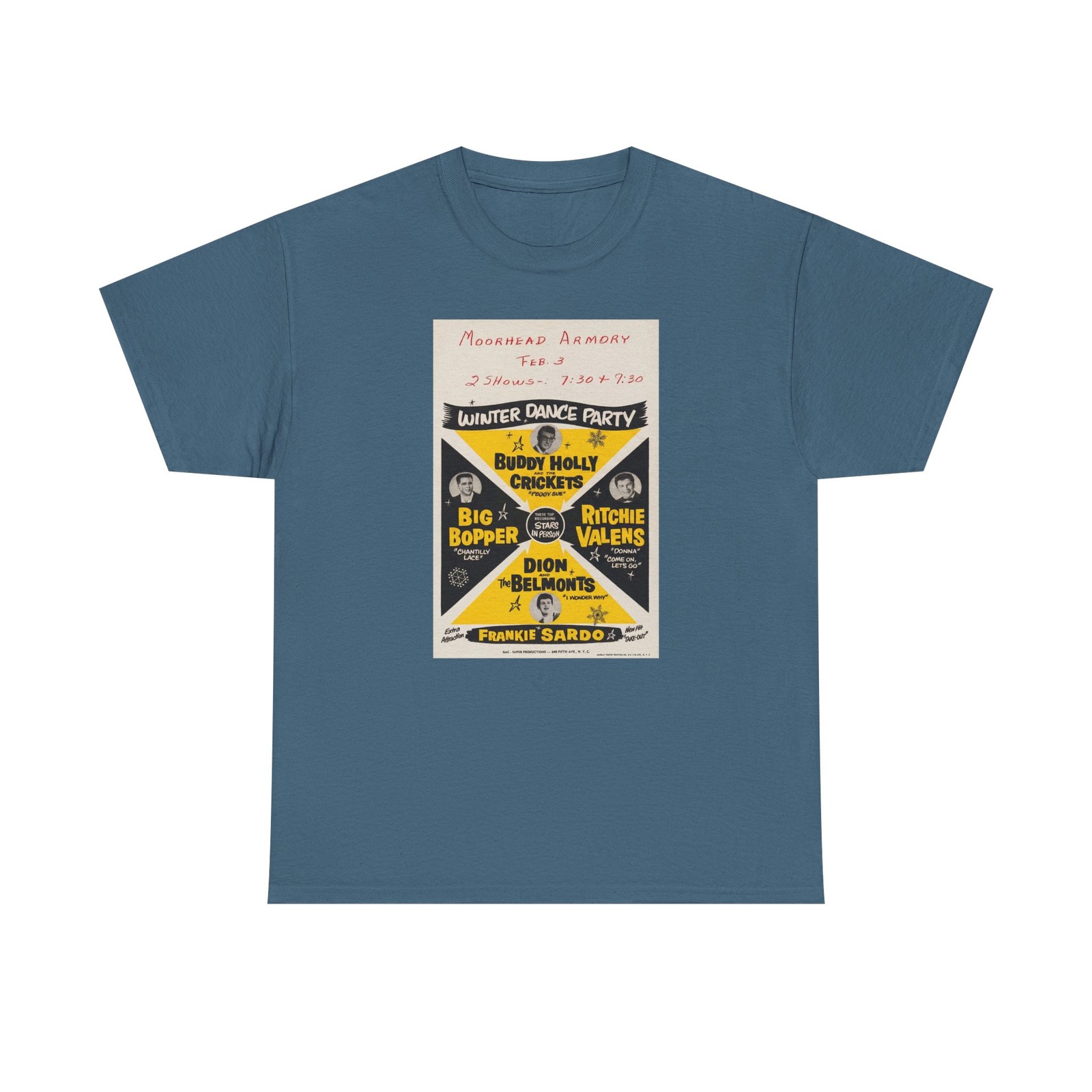 The Day the Music Died, Buddy Holly, Ritchie Valens, Last Show T-Shirt
