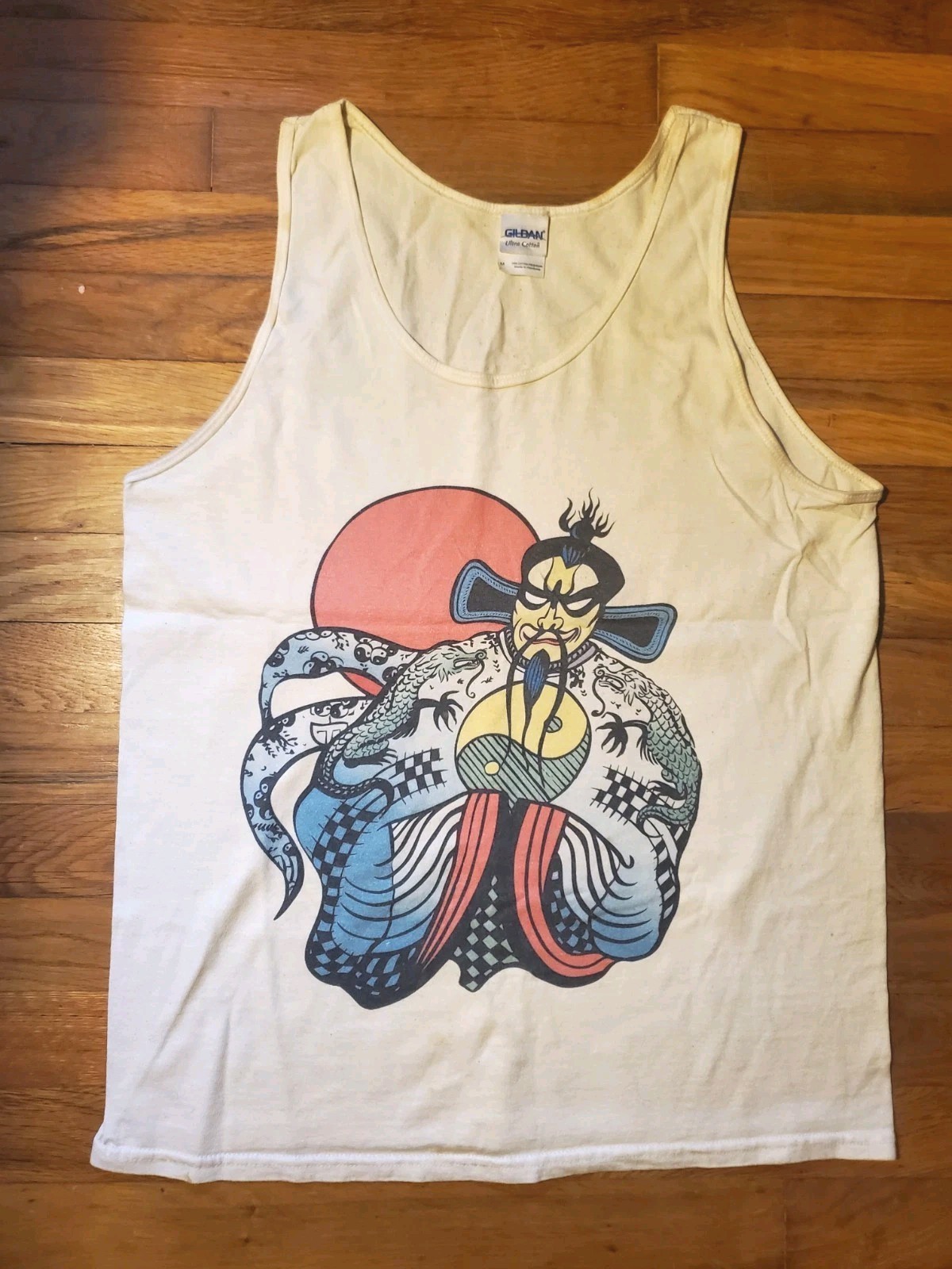Big Trouble In Little China Graphic Tank Top VTG Shirt Gildan Medium Jack Burton