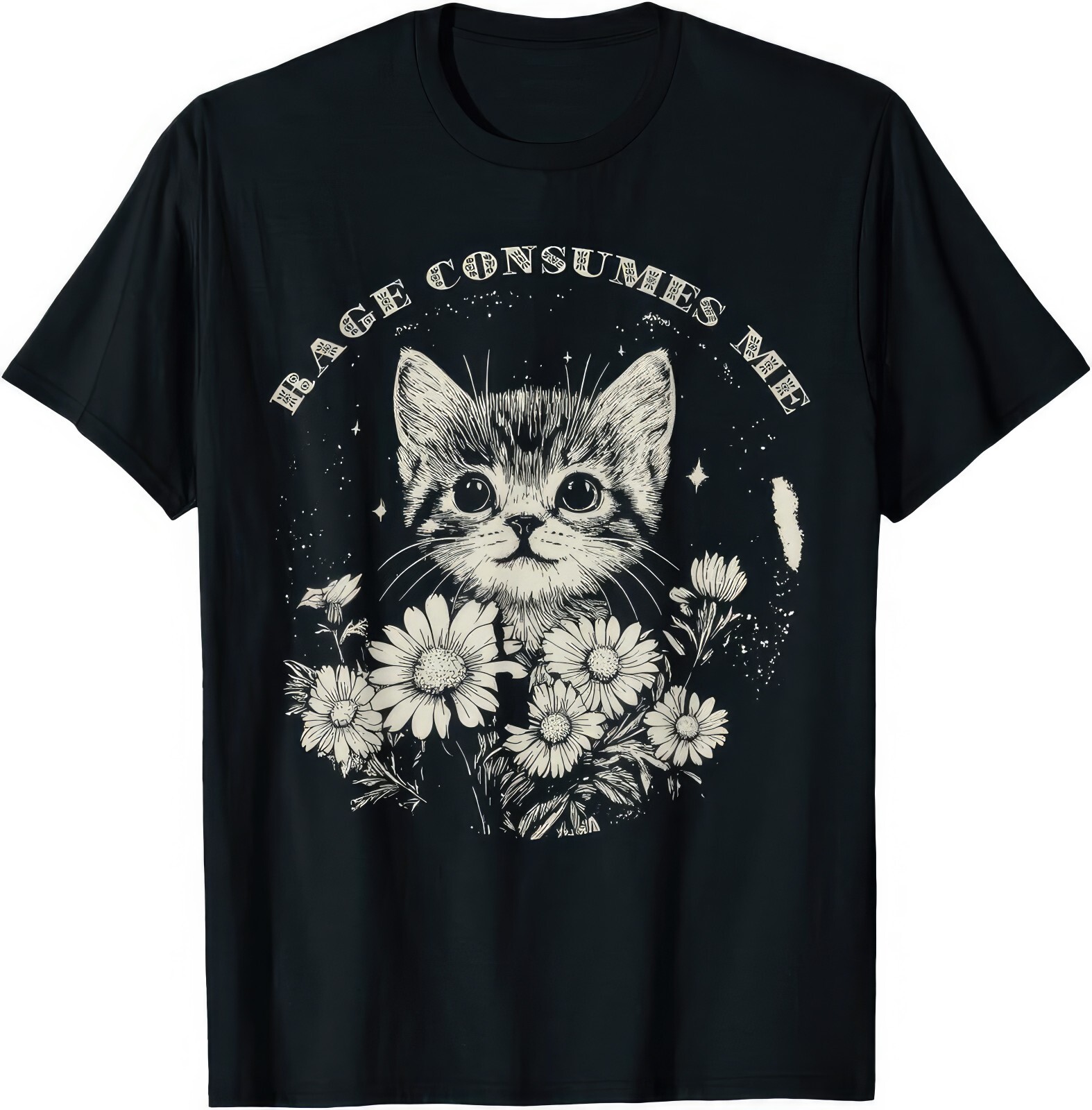 Rage Consumes Me Funny Kitten Cat Lover Gift T Shirt