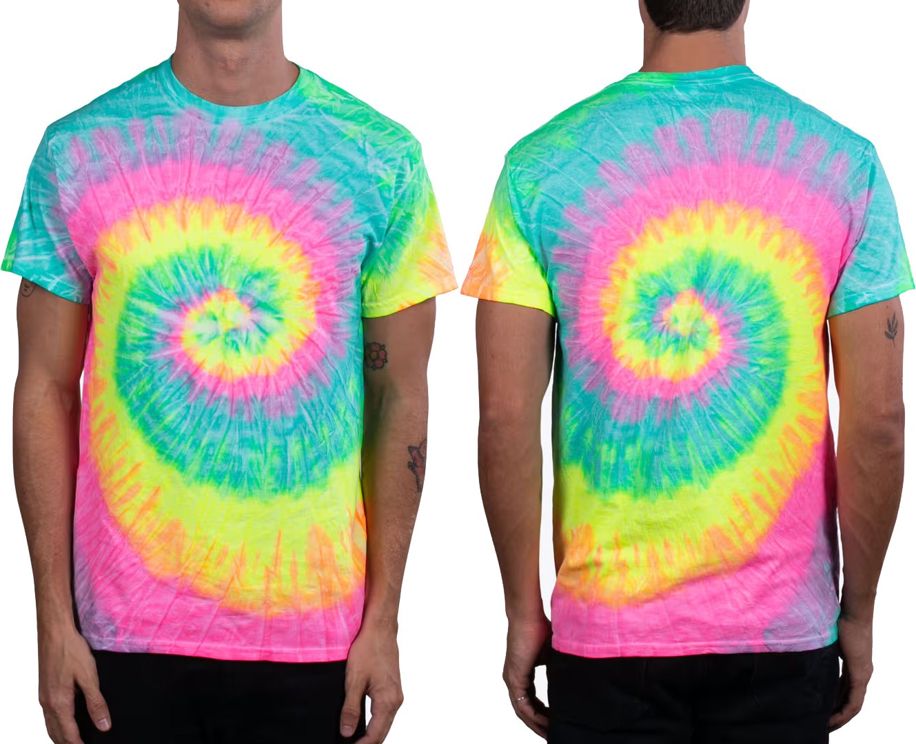 Mens Tie-Dye T-Shirt 100% PRESHRUNK Cotton Adult Tye-Die Tee S-3XL NEW!
