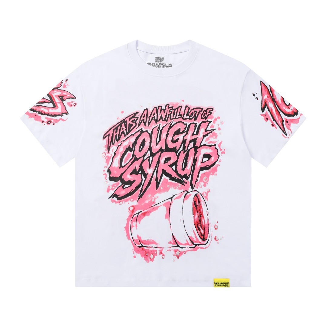 THAT’S A AWFUL LOT OF COUGH SYRUP Tshirt White & Black S-M-L-XL
