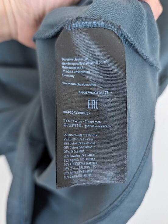 Porsche Design Urban Explorer Short Sleeve Zip Pocket Grey T-shirt