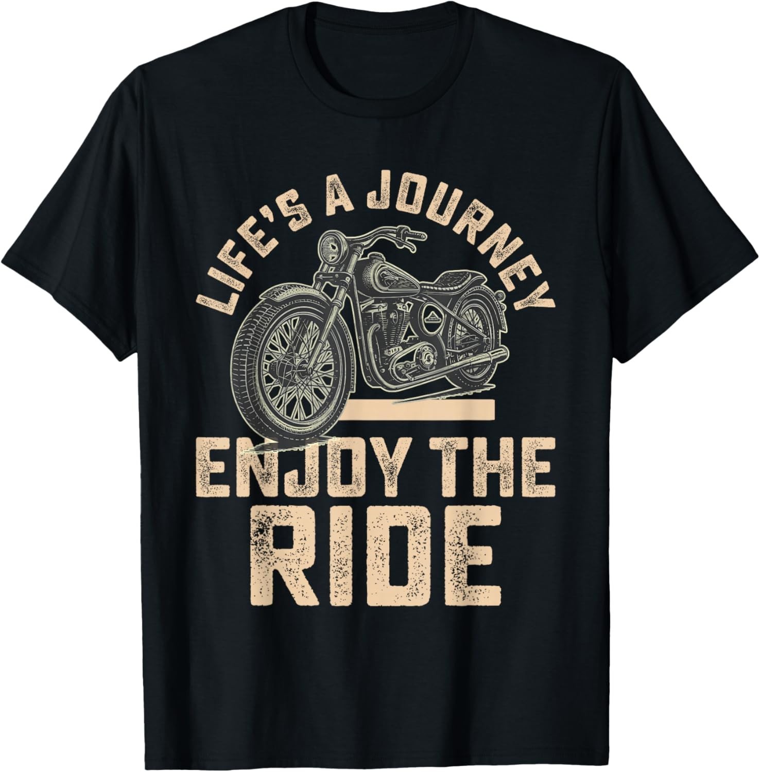 Life_s A Journey Enjoy The Ride Funny Motorcycle Biker Men Gift Unisex T-Shirt