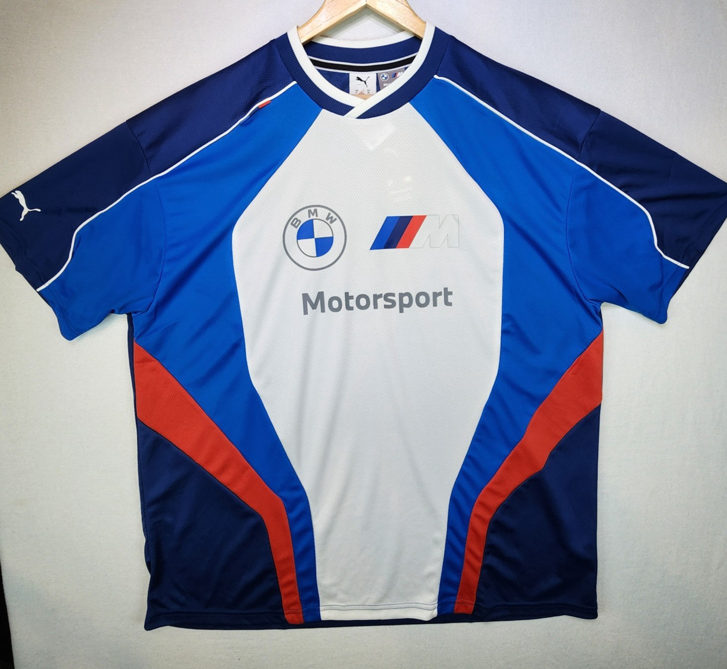 PUMA Bmw M Motorsport Lifestyle Crew Neck Short Sleeve T-Shirt Mens Size XL