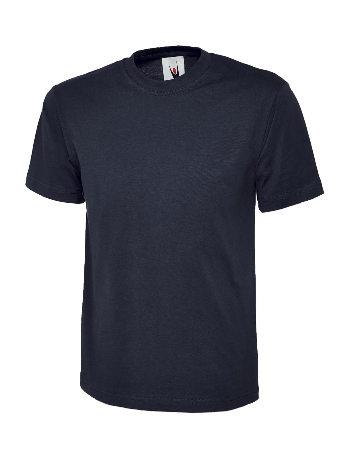 UNEEK Classic T-Shirt Plain Unisex Crew Neck 100% Cotton Mens Tee Top UC301 S