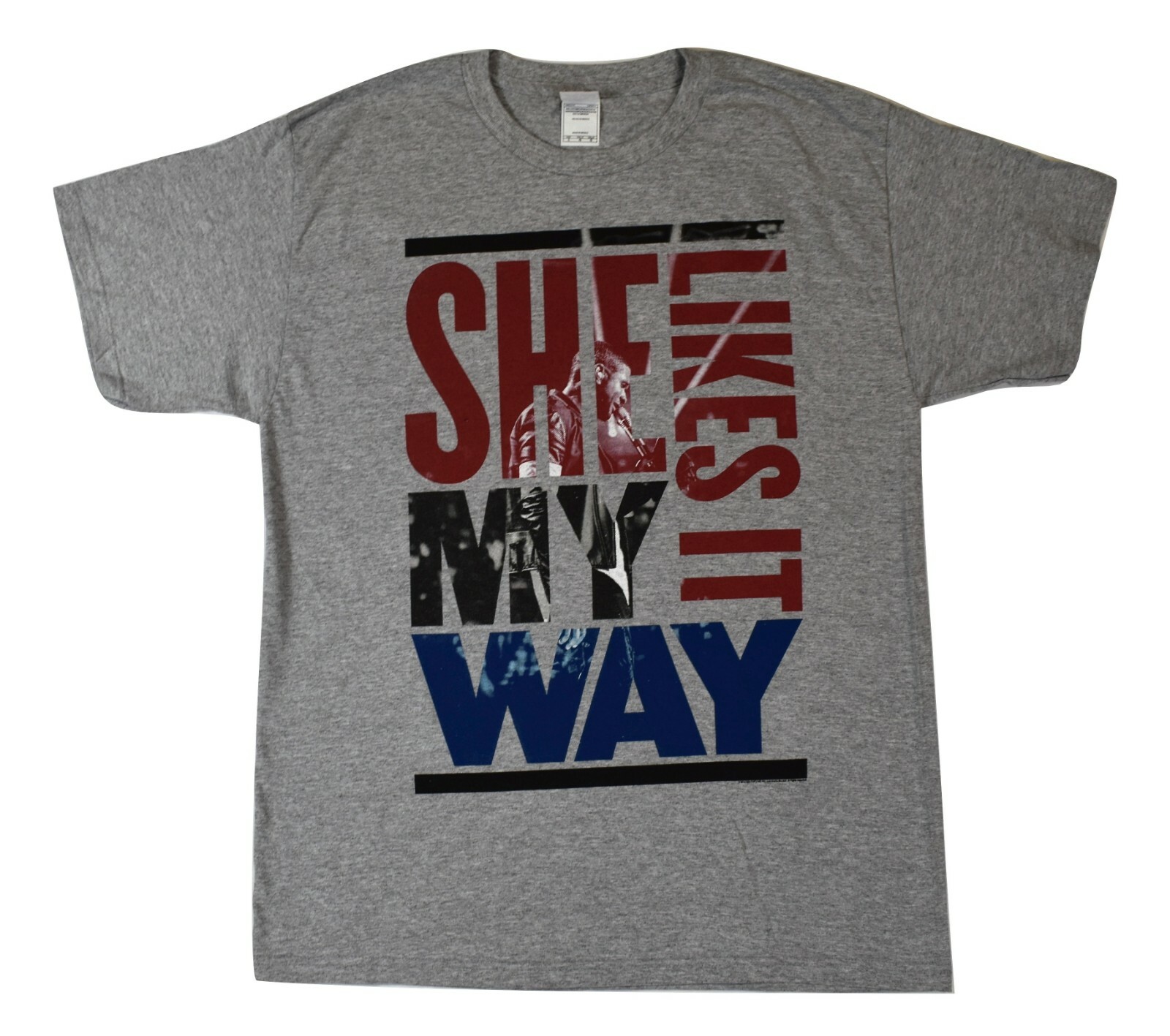 Usher Mens #URXTOUR She Likes it My Way Gray Tour Shirt New S, M, L