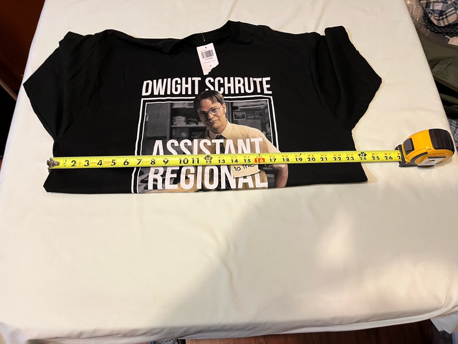THE OFFICE Dwight Schrute Assistant to Regional Manager Black XL Mens Tshirt NWT