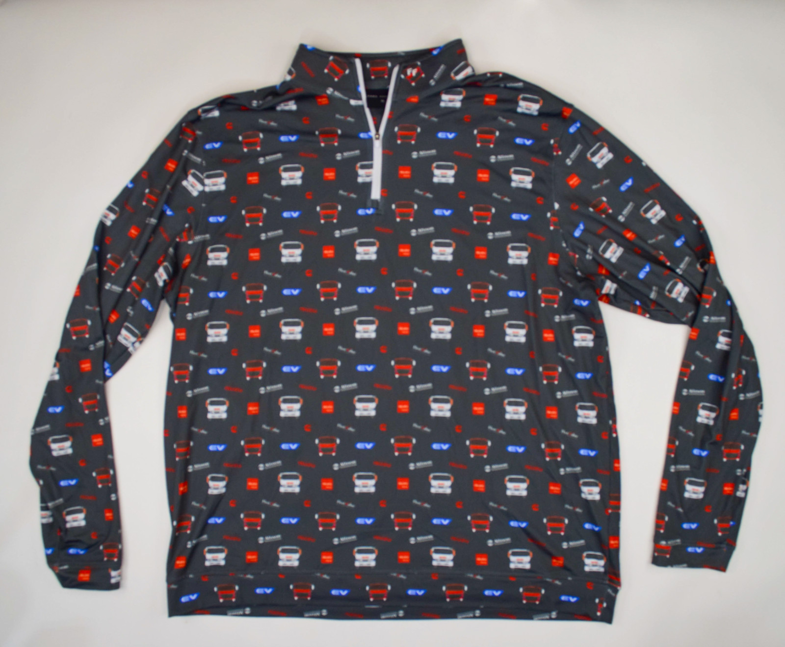 Fore Fathers Gray 1/4-Zip Pullover Golf long sleeve Isuzu EV Promo | Size XL