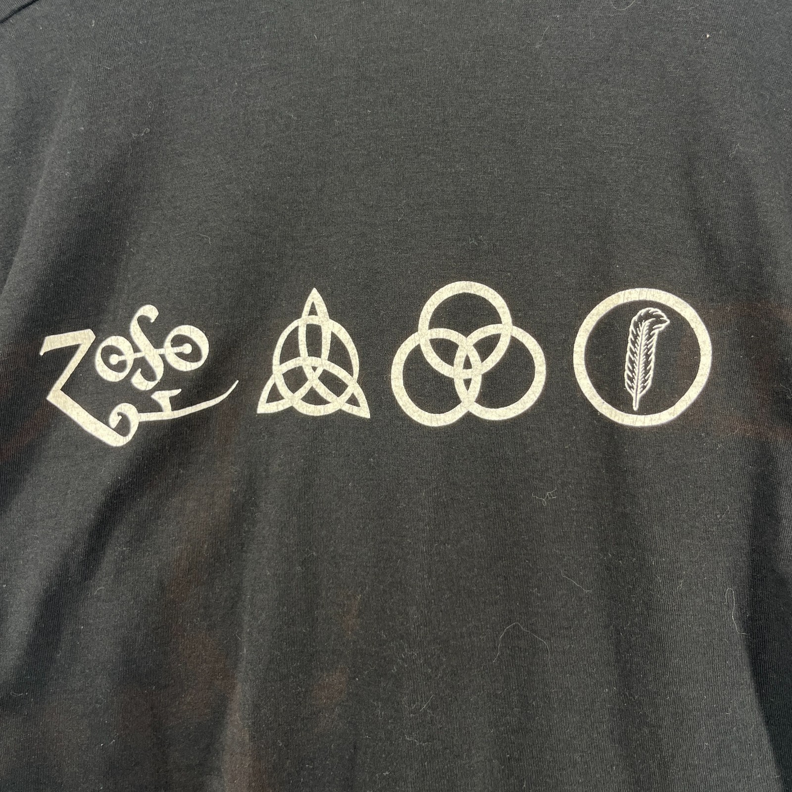 LED ZEPPELIN Shirt Mens XL 1984 Myth Gem ZoSo Screen Stars Single Stitch USA VTG
