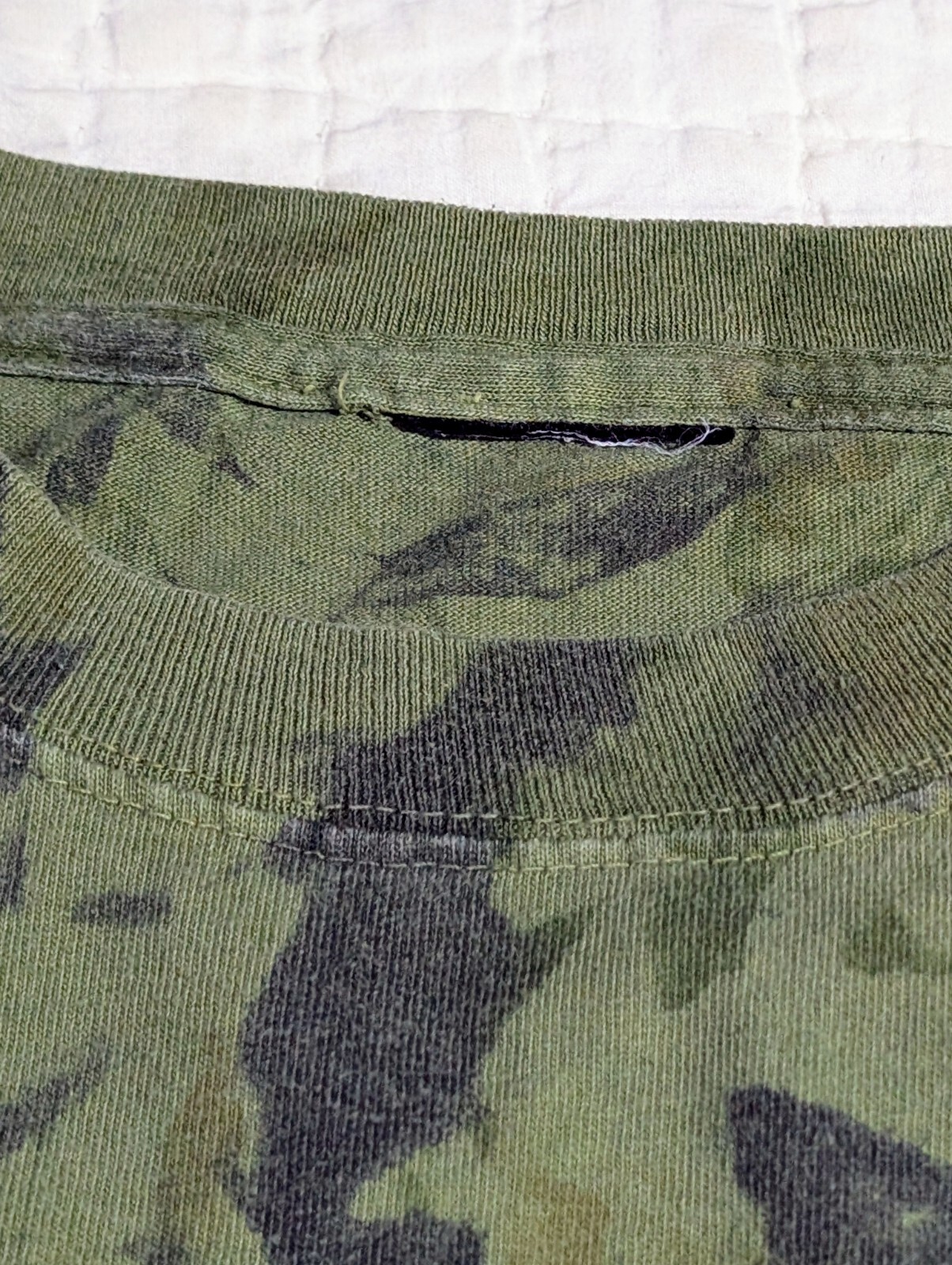 RARE Harley Davidson GHOST TOWN Men’s L (No Tag) Green Crinkle Dye Y2K NC Eagle