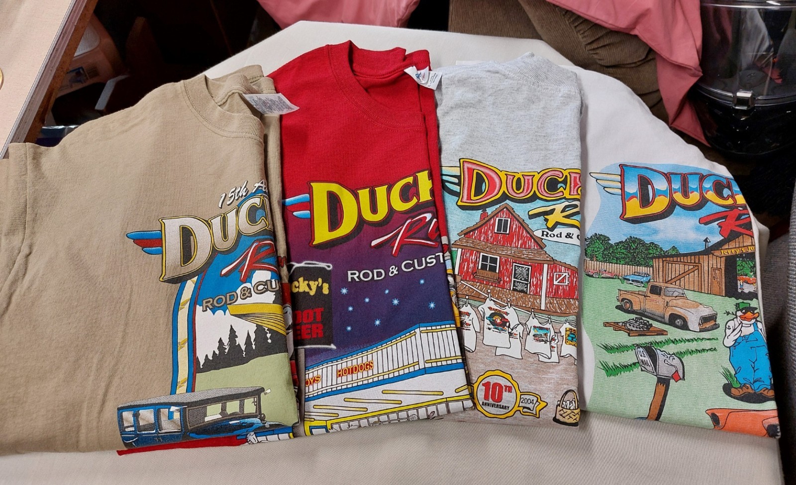 Ducktail Run Hot Rod Car Show Gas City Indiana Men XL & L/G T-Shirts (6 total)