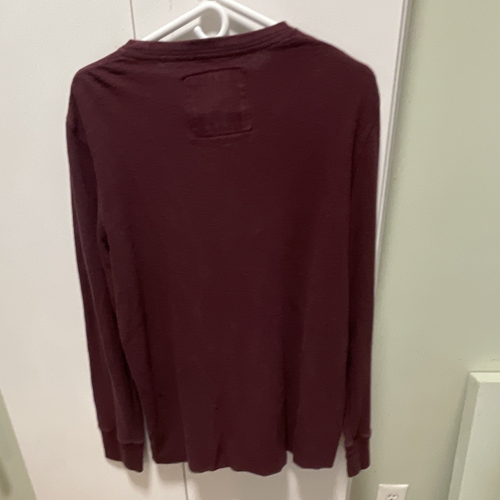 American Eagle Outfitters Men’s Burgundy Graphic Crew Neck Logo Tee Size L/G