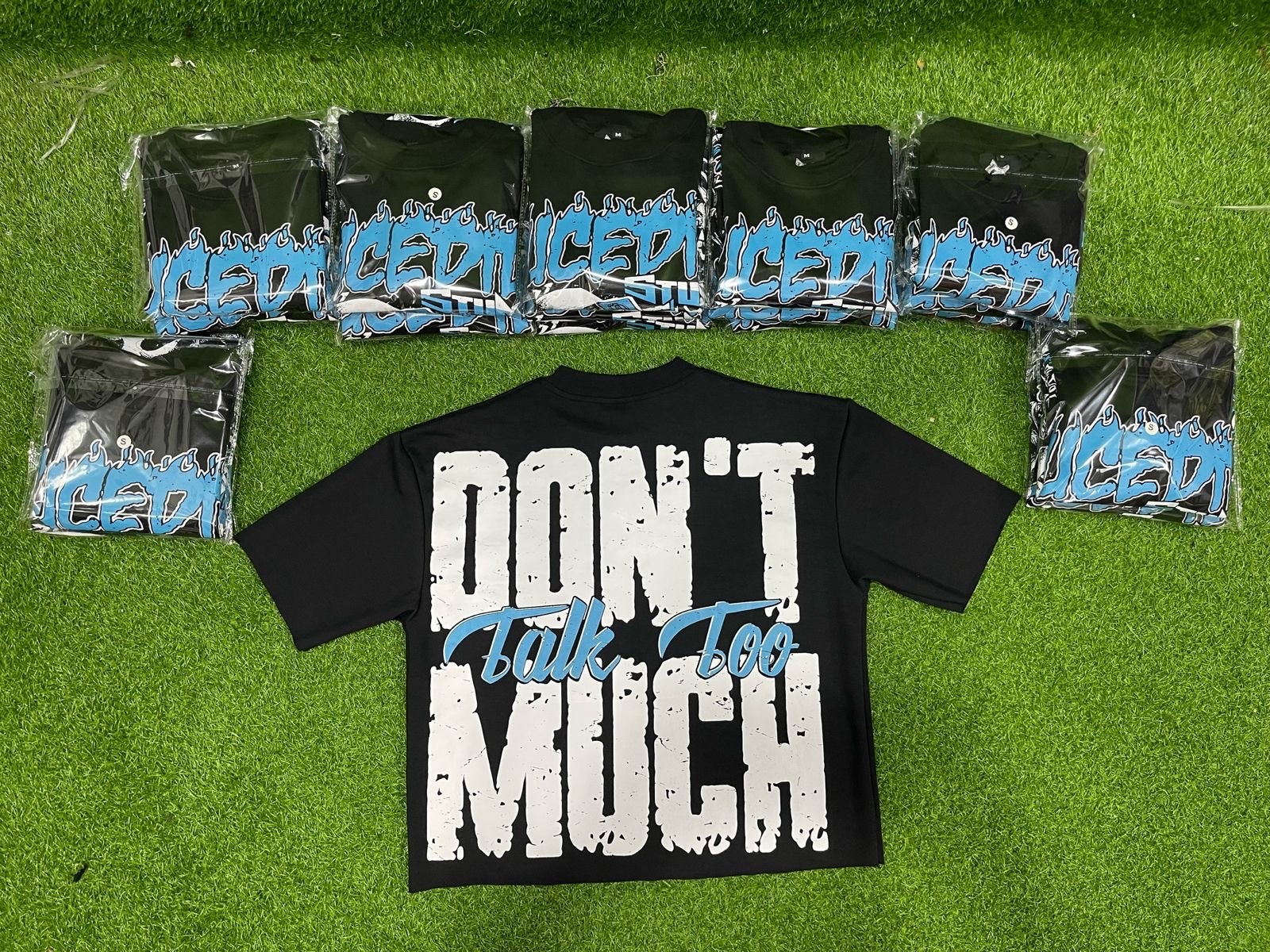 Don’t Talk Too Much Oversized Cropped Tee | Premium Streetwear Shirt