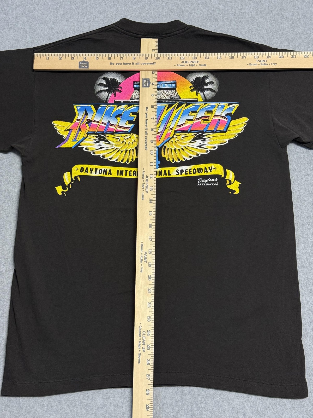 Vintage Bike Week 94 Daytona Shirt Mens Large Black Speedway Graphic Tee