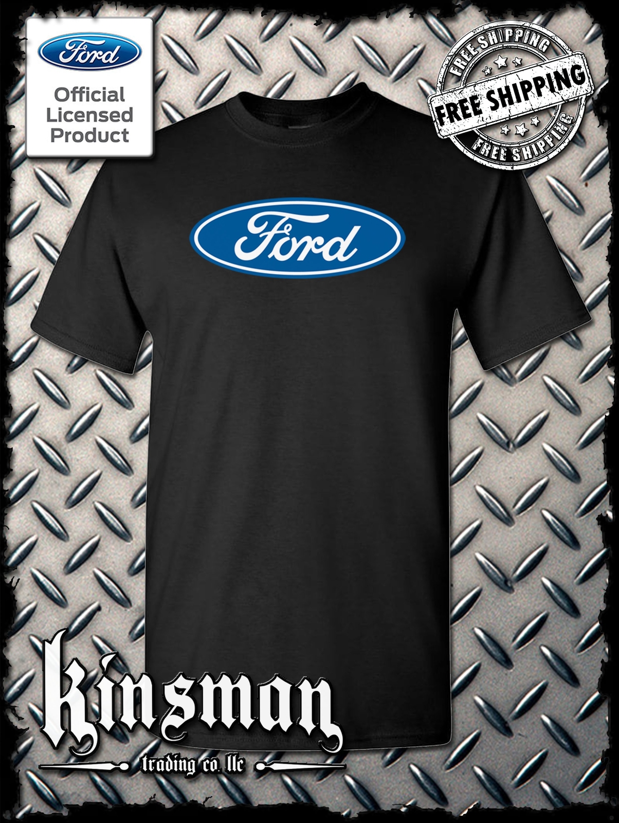Ford Classic Blue Oval Logo T-Shirt