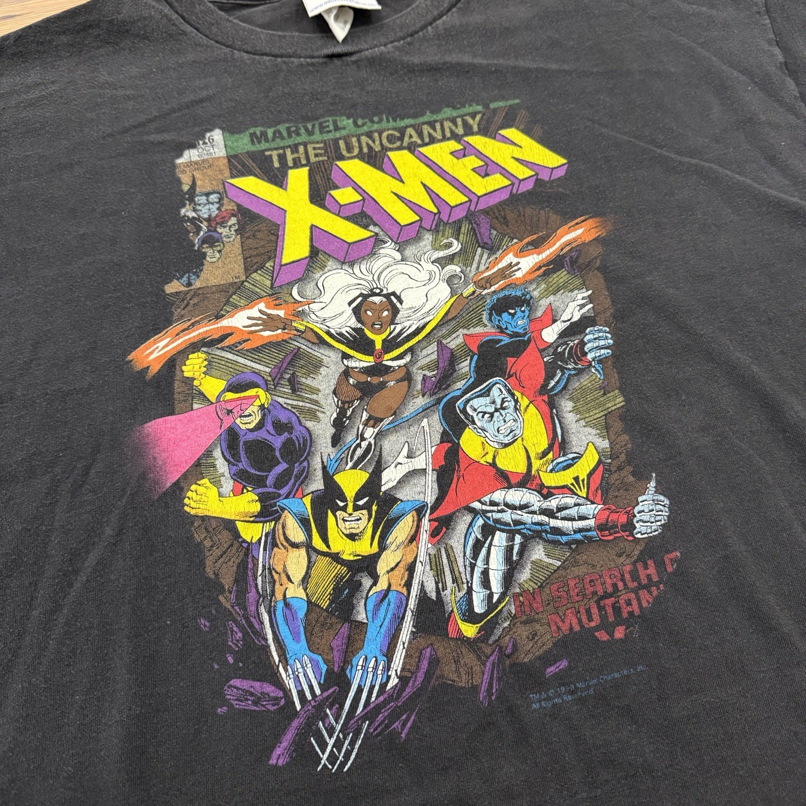 Vintage 90s Marvel X-Men Universal Studios The Uncanny Tee Shirt