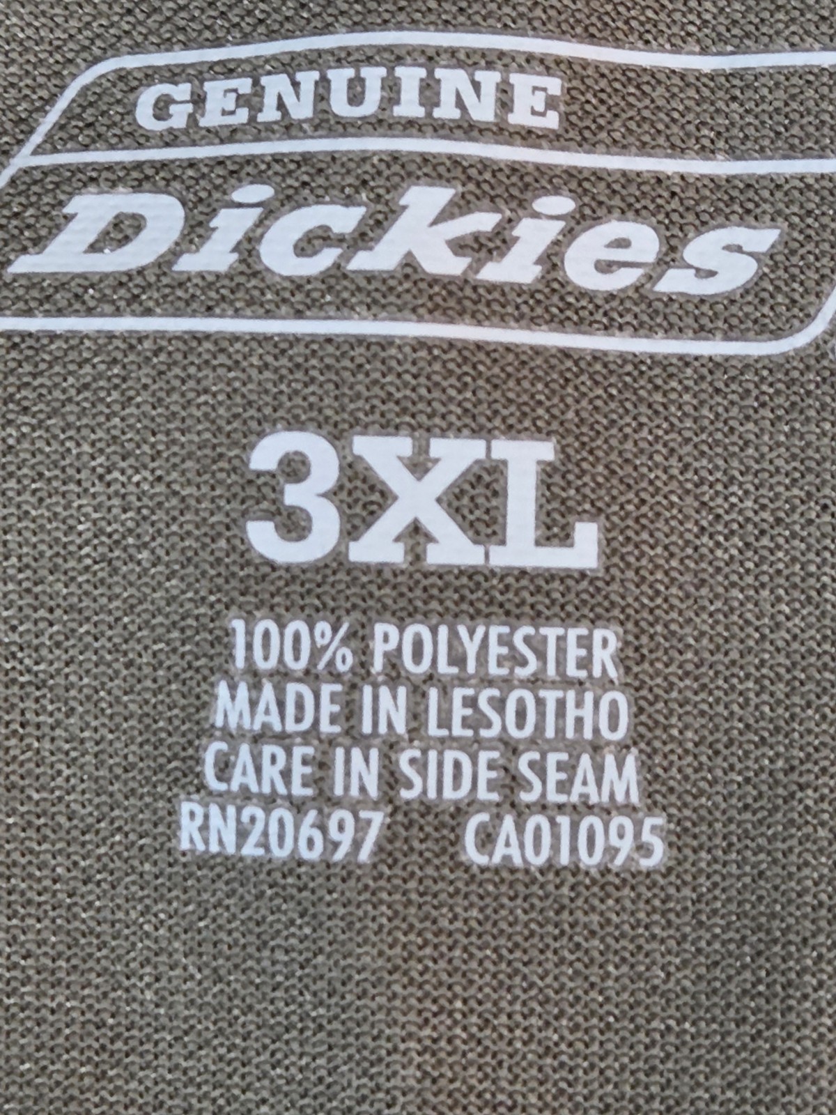 Dickies Work Shirt Men’s 3XL Long Sleeve Crewneck Logo Pocket Utility Comfort