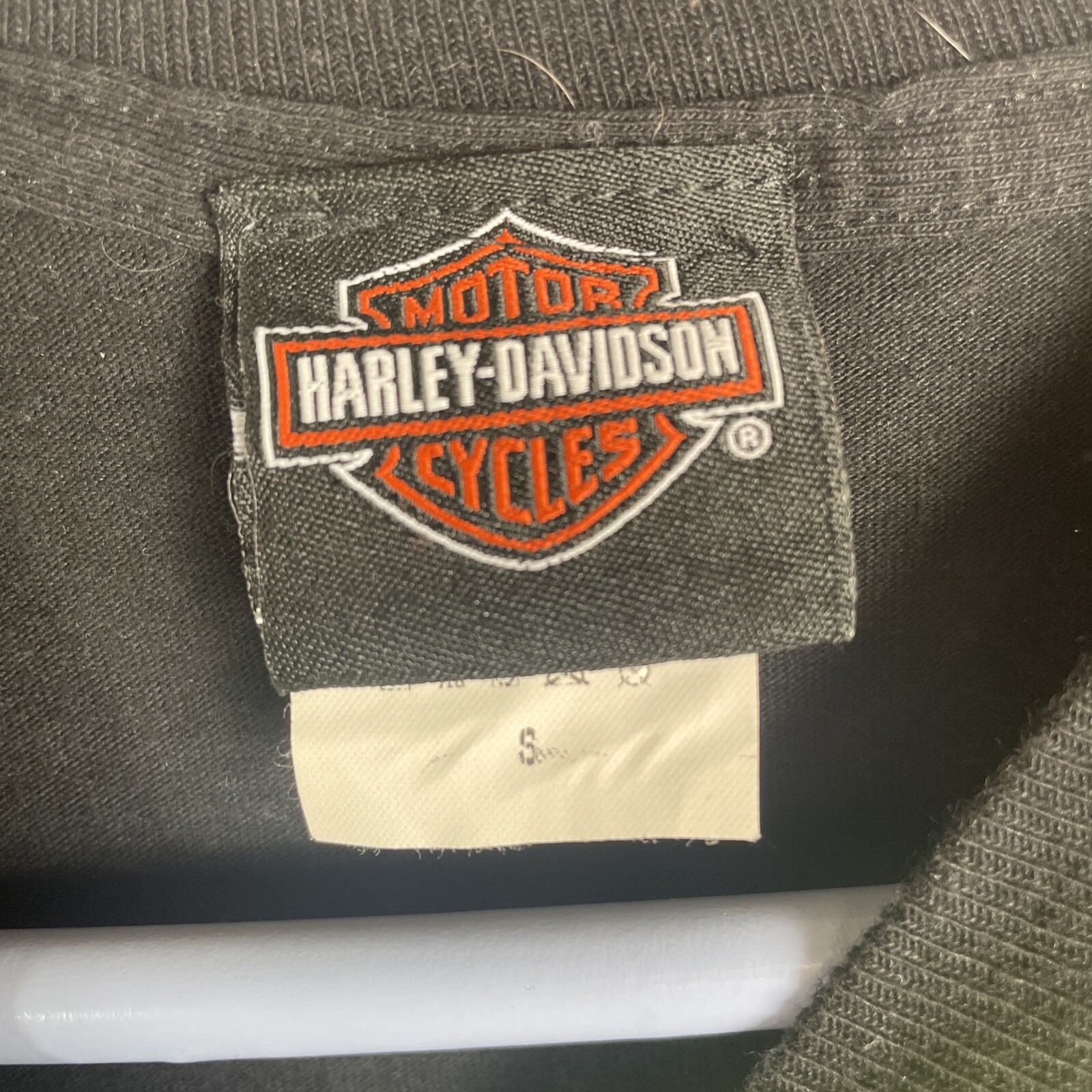 Harley Davidson Hampshire United Kingdom Black Graphic Print T Shirt Size Small