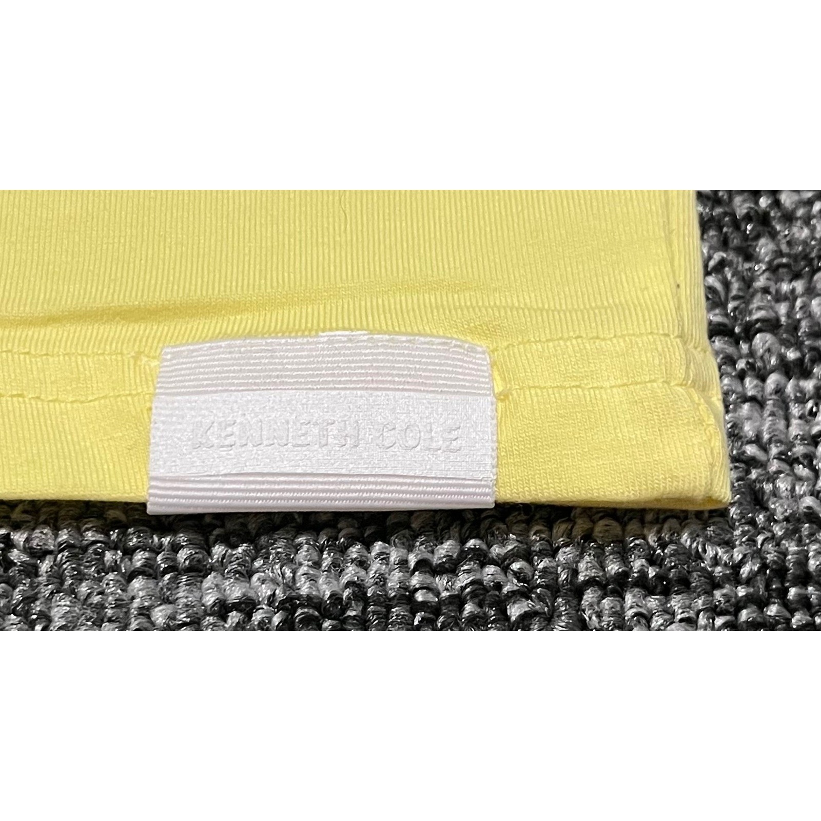 Kenneth Cole New York Mens Yellow Graphic Logo T-Shirt KT9J32MWYA Size L NEW