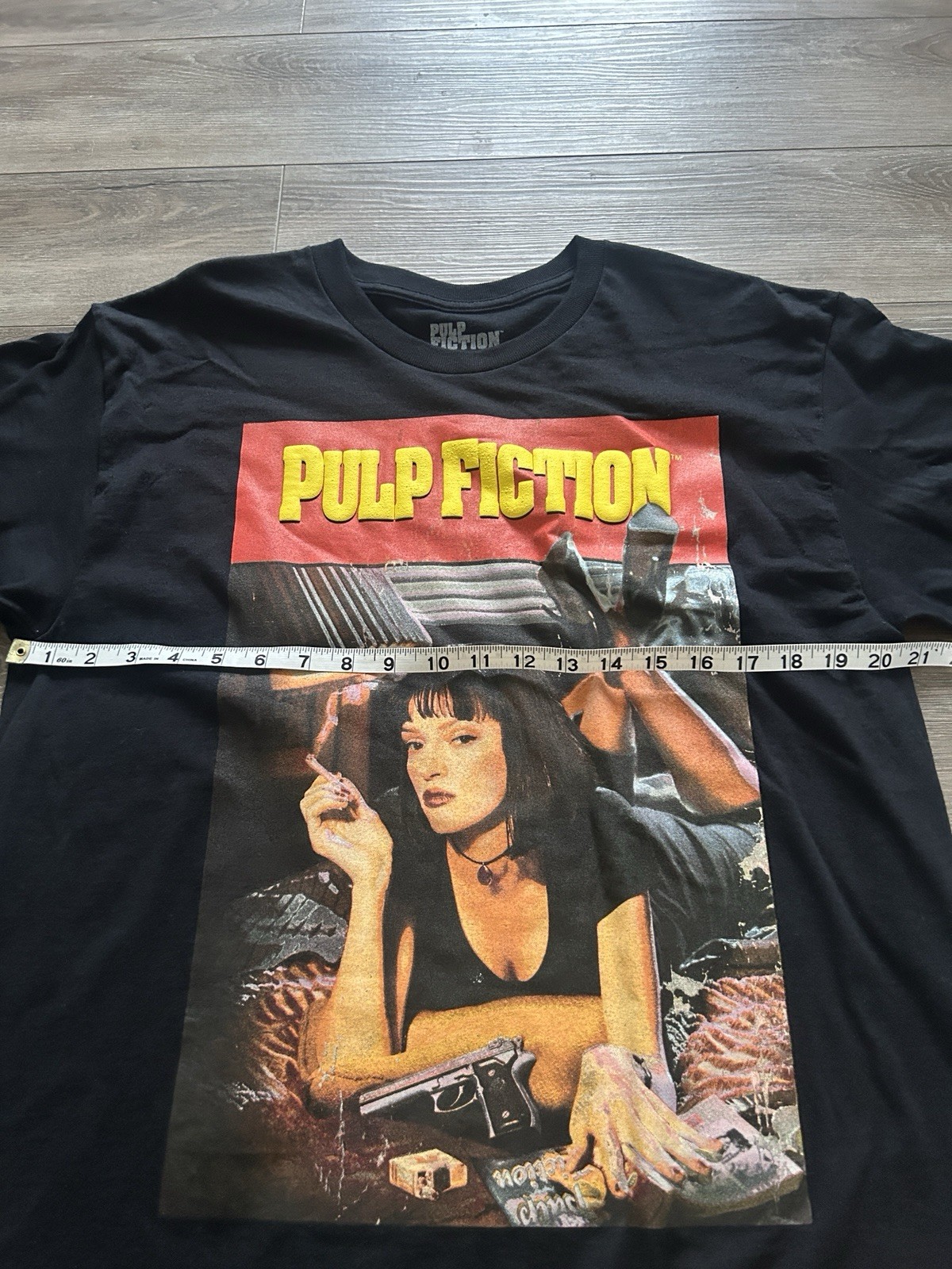 Pulp Fiction Men’s Large Black Graphic Shirt Miramax 2025 Modern Movie Tee