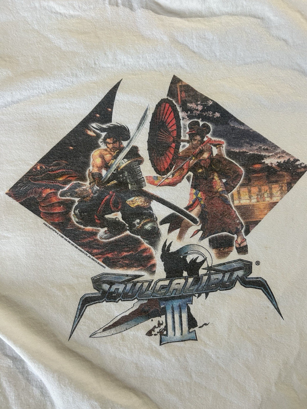 Fruit of the Loom Heavy Cotton Soulcalibur II Graphic Print T-Shirt XL