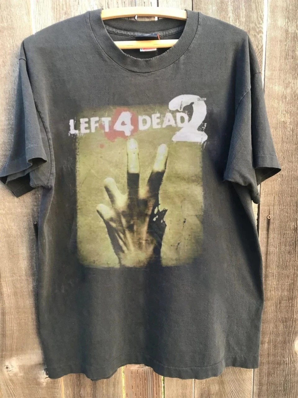 Left 4 Dead 2 Classic graphic Charcoal color Shirt unisex men women S-5XL