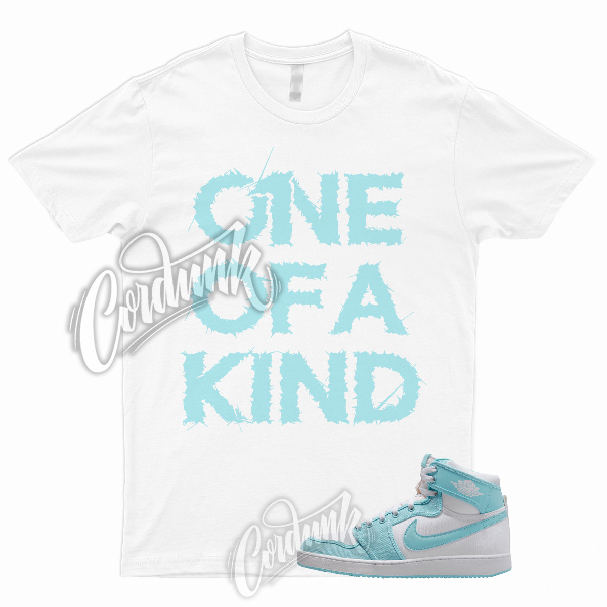 1OAK T Shirt to Match 1 KO Bleached Aqua Island Chill Blue Teal