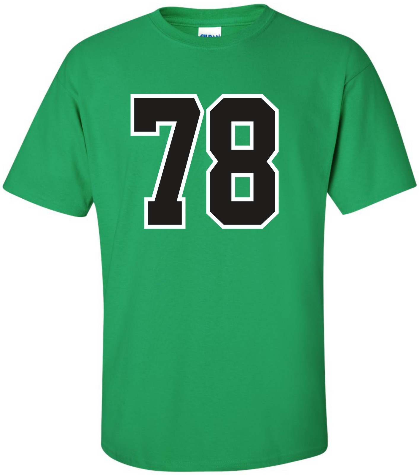 Custom “ANY Number” T-Shirt 2 Color # football hockey lacrosse basketball league