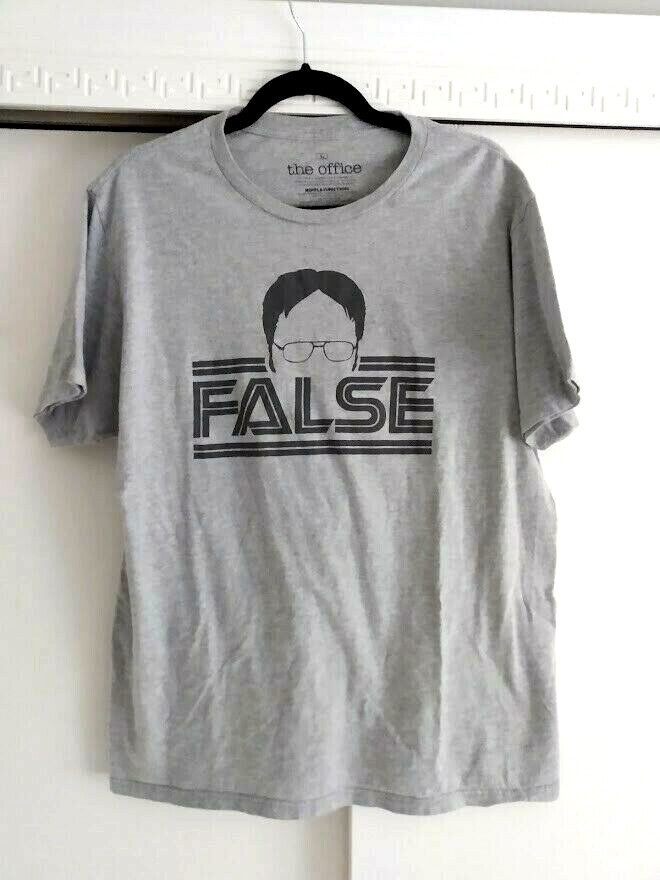 The Office Dwight Schrute False T-Shirt Size Large – Athletic Fit