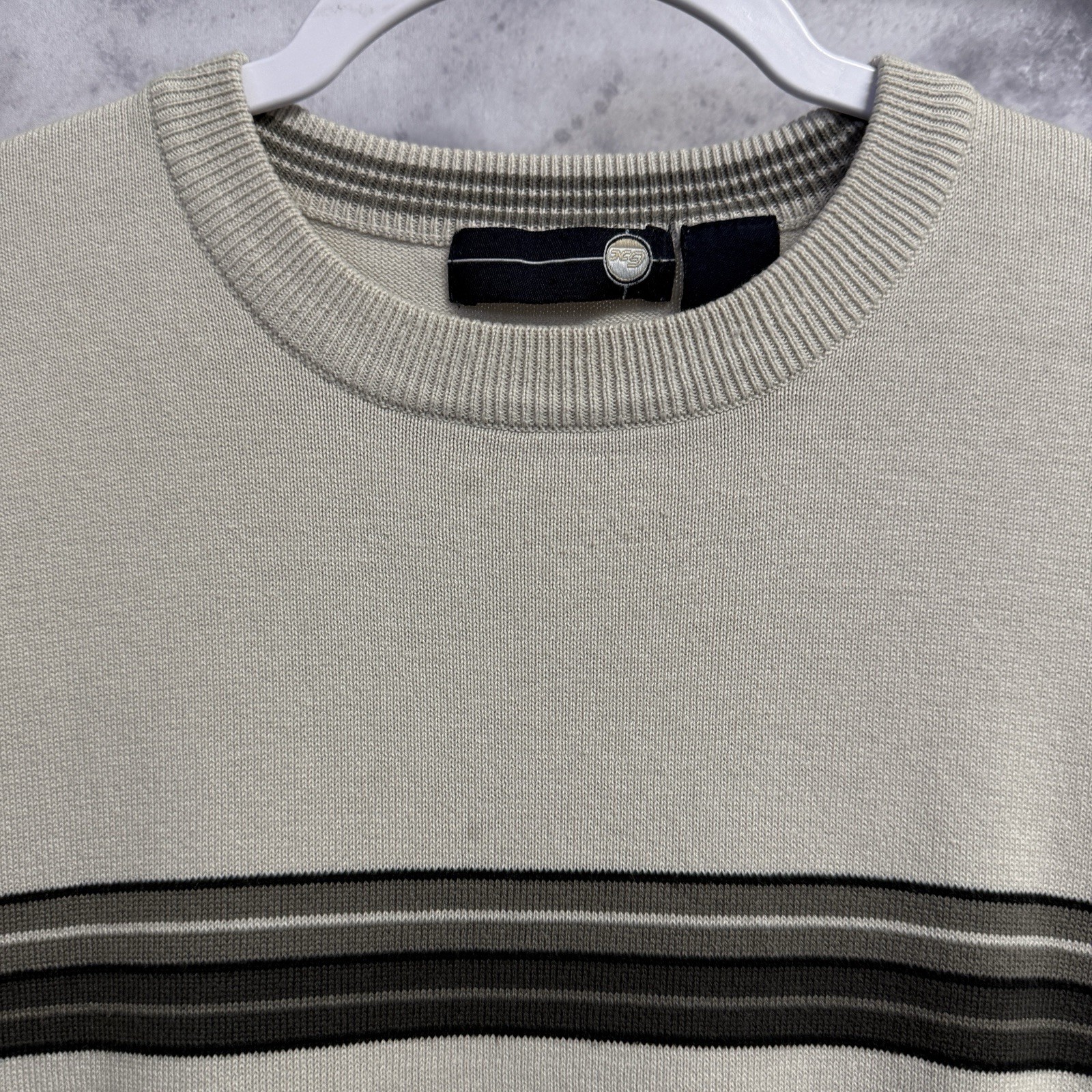 Vintage Skate Knit T Shirt Mens M Striped Long Sleeve Y2K Grunge Skateboarding