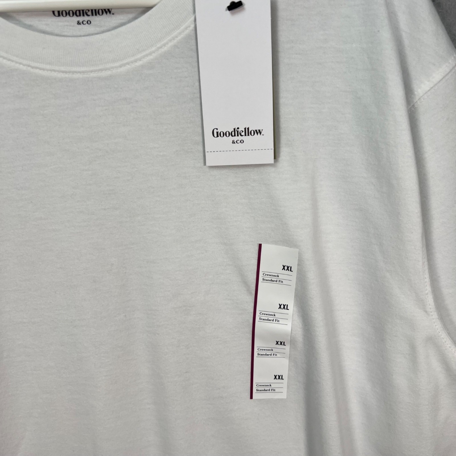 Goodfellow & Co White Crewneck T-Shirt Mens XXL Standard Fit NEW!