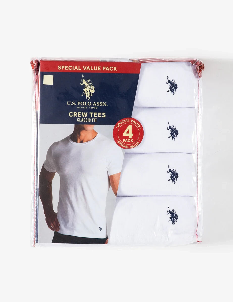U.S.POLO ASSN.® Men’s 4 Pack CREW-NECK TEES “ Classic Fit ”