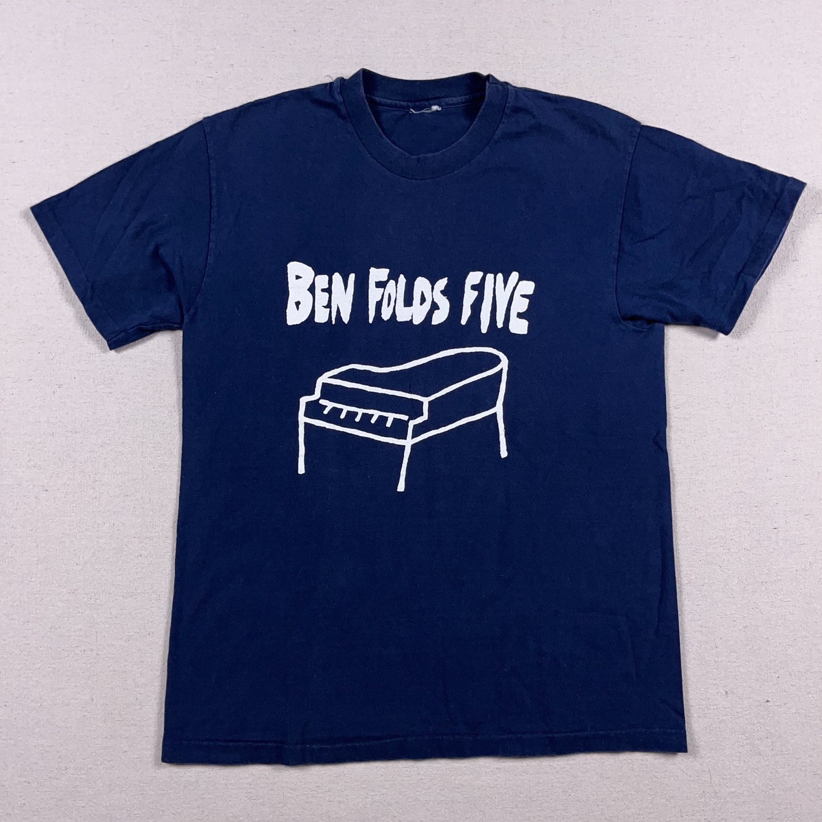 Vtg Ben Folds Five T Shirt Mens Small I Was Never Cool in School Band 90s Tee