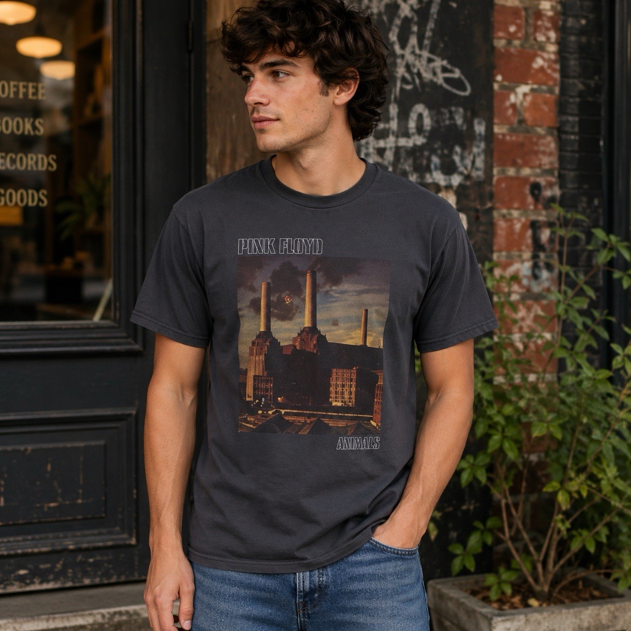 PINK FLOYD FADED ANIMALS Licensed Adult Graphic Tee Shirt SM-5XL