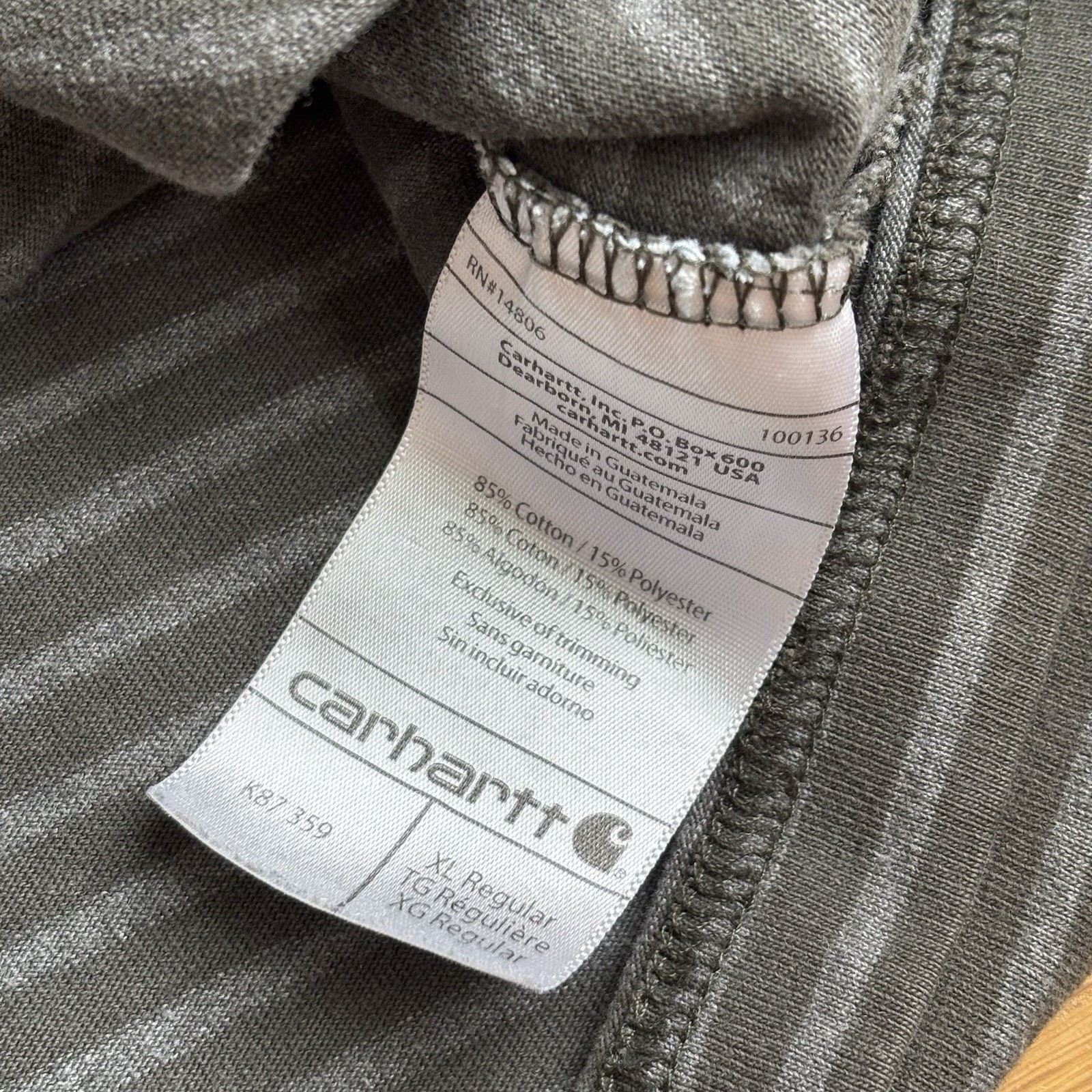 Carhartt Pocket T Shirt Lot Of 2 Striped Size XL